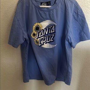 Santa Cruz Skateboards Kids Blue Graphic T-Shirt